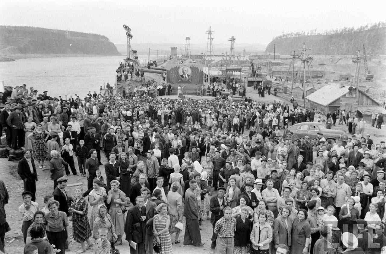 1959 год. Первостроители Братской ГЭС