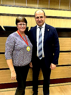 2025 год. С мэром Братска А.С.Дубровиным