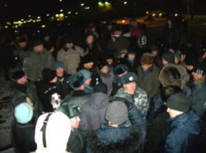 The protest action in Bratsk, December 10, 2011 Протестная акция в Братске 10 декабря 2011 года